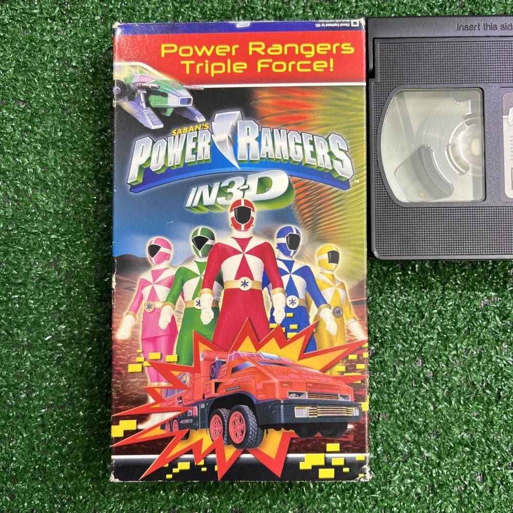 Power Rangers in 3D Triple Force! Lightspeed‎ Rescue VHS Rare 2000